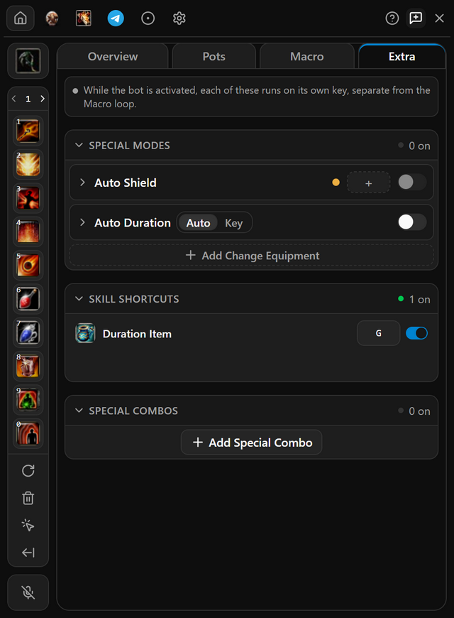 Skill Shortcuts