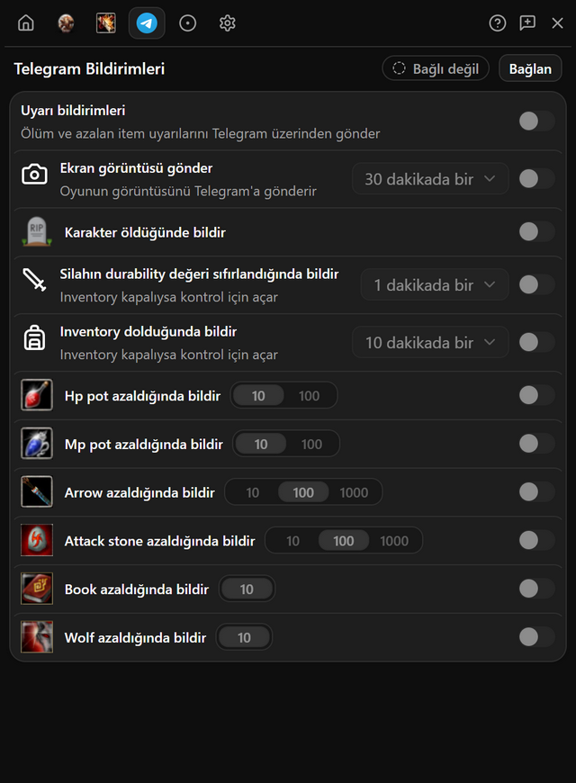 Telegram Bildirimleri